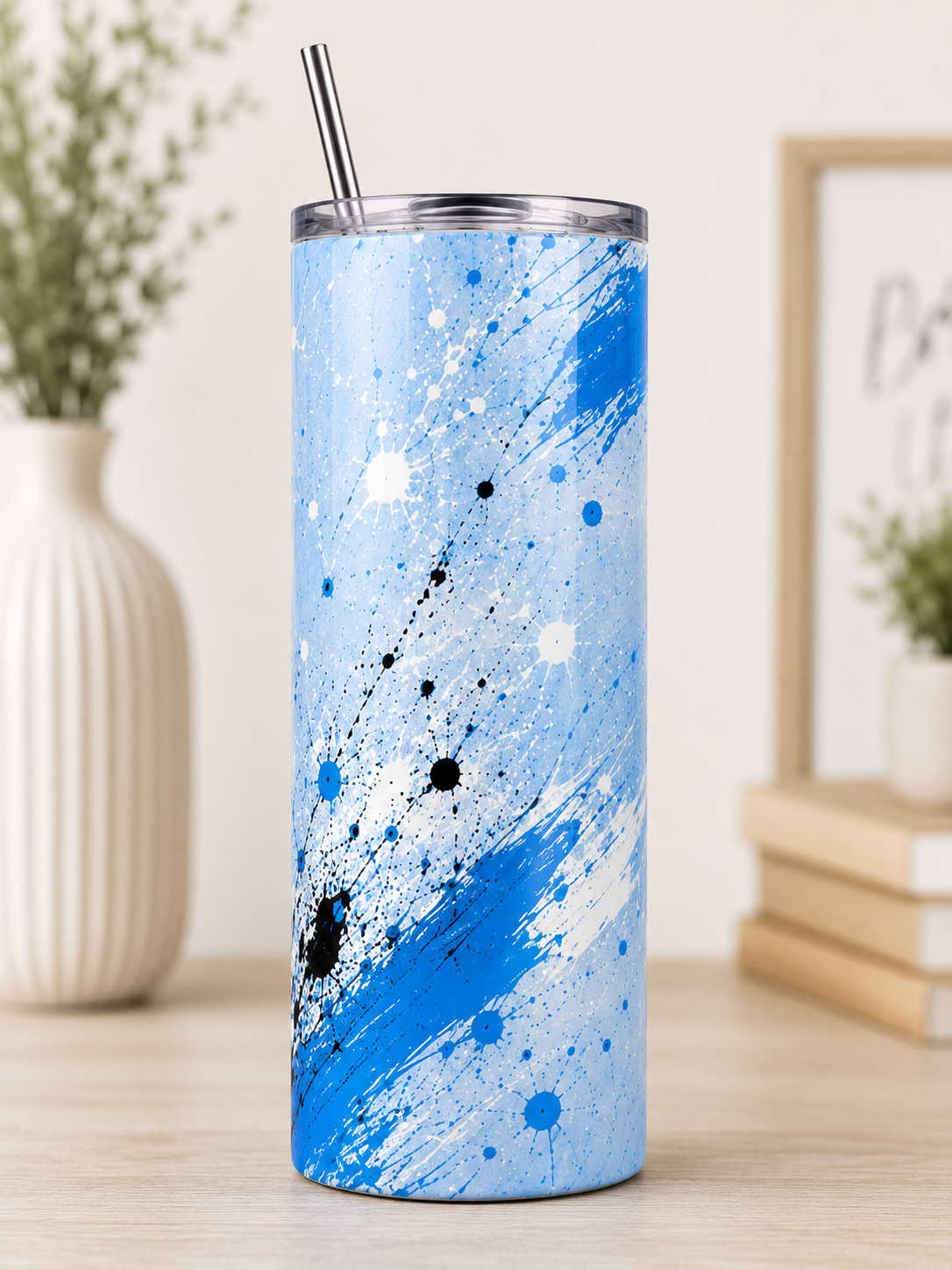 Boy Mom Messy Life Coffee Strong Raising Legends tumbler back view